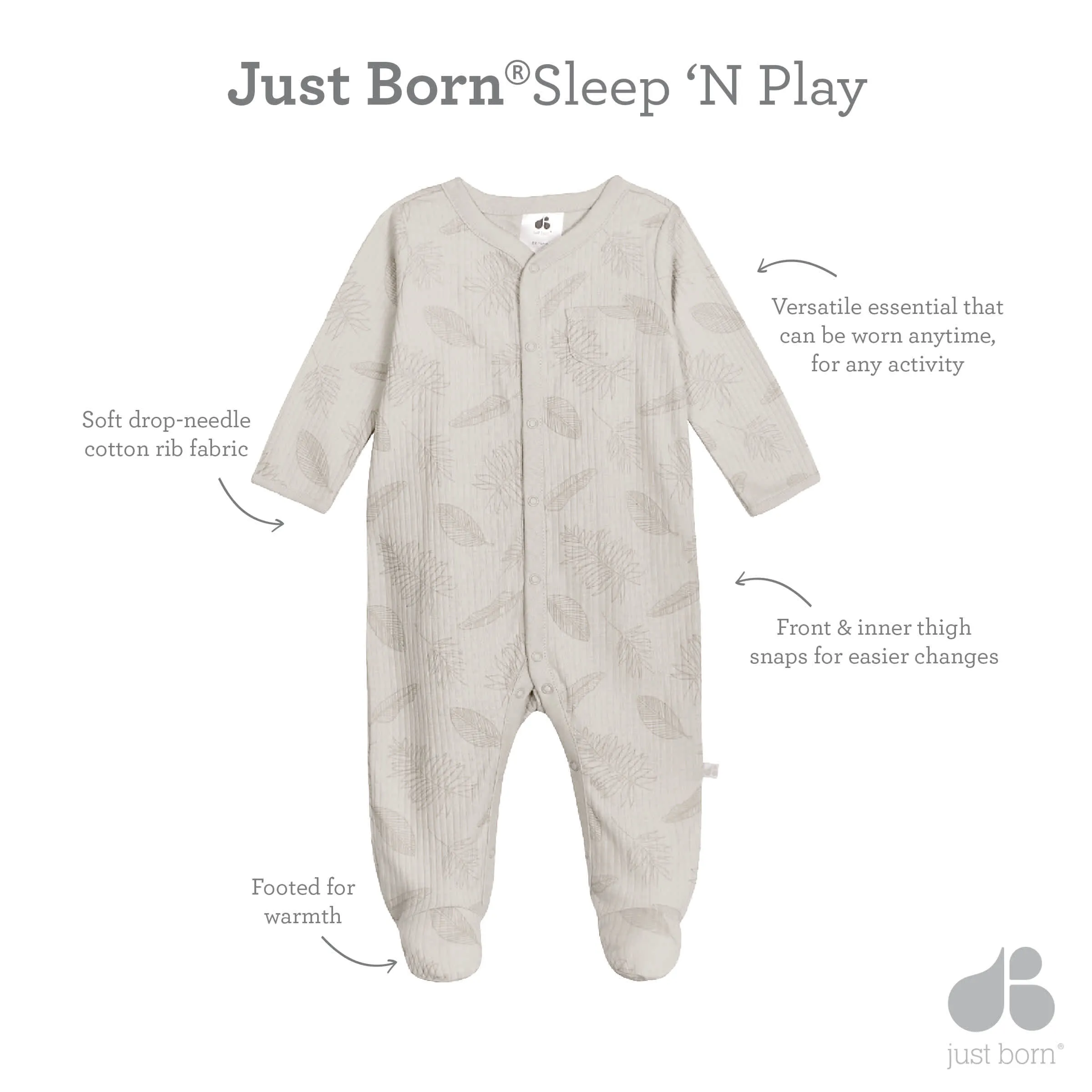 Baby Neutral Natural Leaves Sleep 'N Play