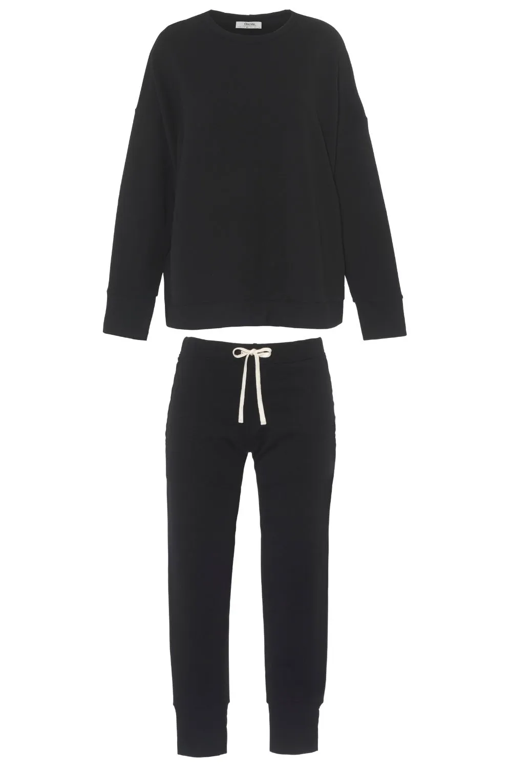 Black Tencel Loungewear Set