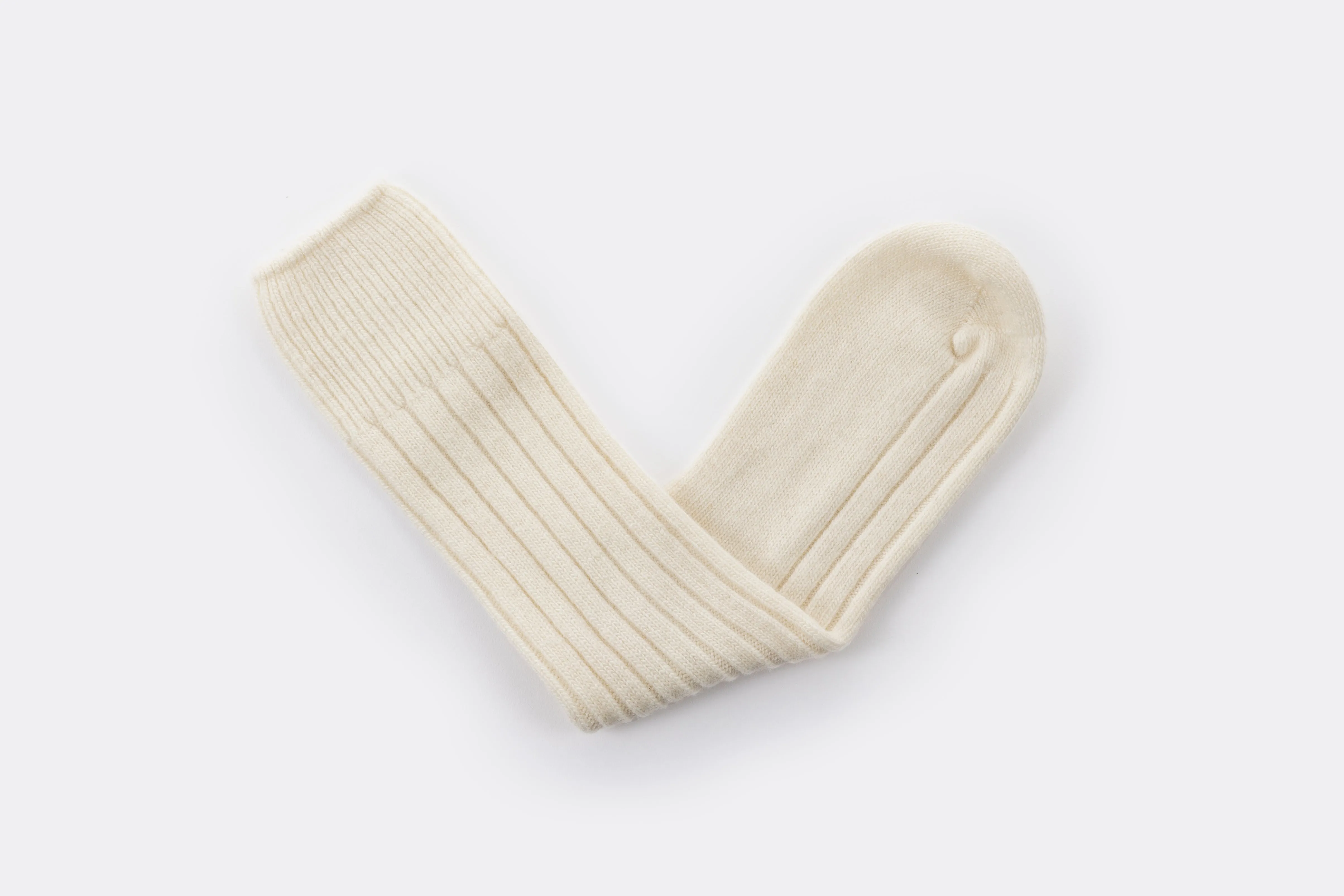 Blue and Cream Lambswool Bed Sock Collection