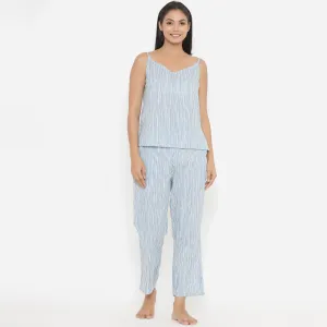 Blue Strokes on White Loungewear