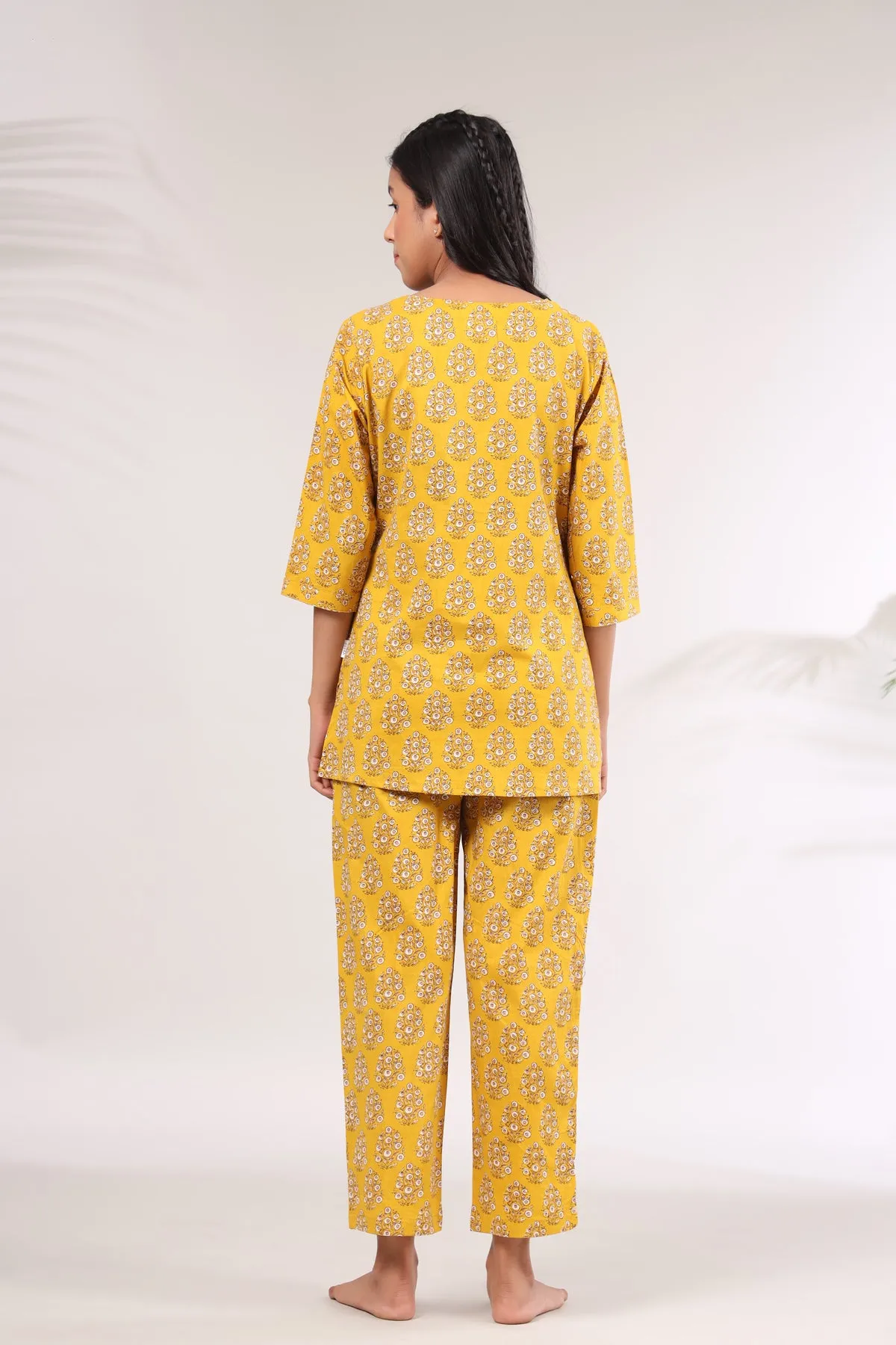 Buti on Mustard Loungewear Top Set