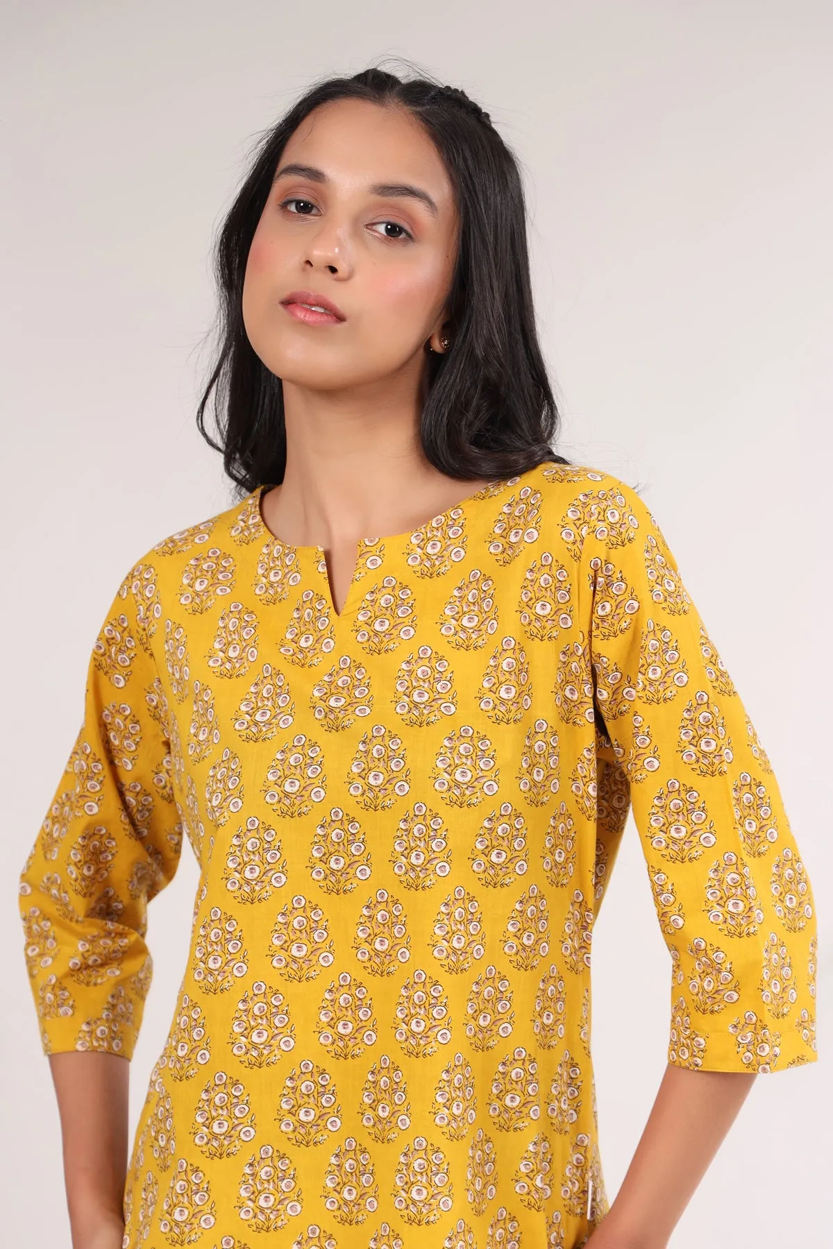 Buti on Mustard Loungewear Top Set