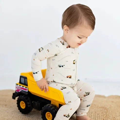 Construction Zip Romper