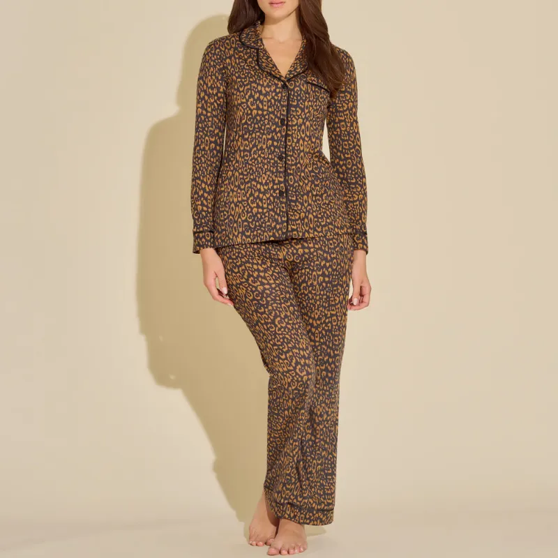 Cosabella Printed Pajama Set Leopard Caramellino