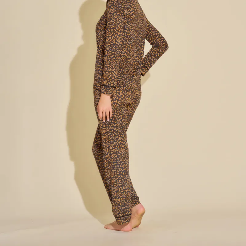 Cosabella Printed Pajama Set Leopard Caramellino