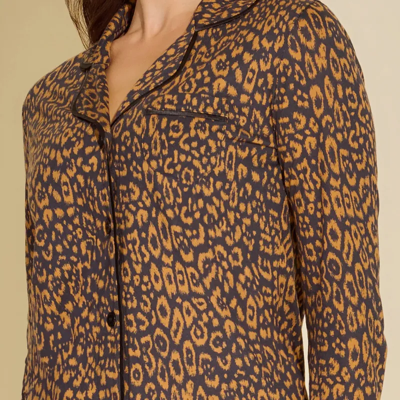 Cosabella Printed Pajama Set Leopard Caramellino