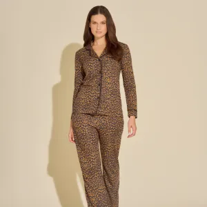 Cosabella Printed Pajama Set Leopard Caramellino