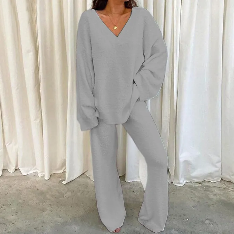 Cozy Black 2pc Loungewear Set