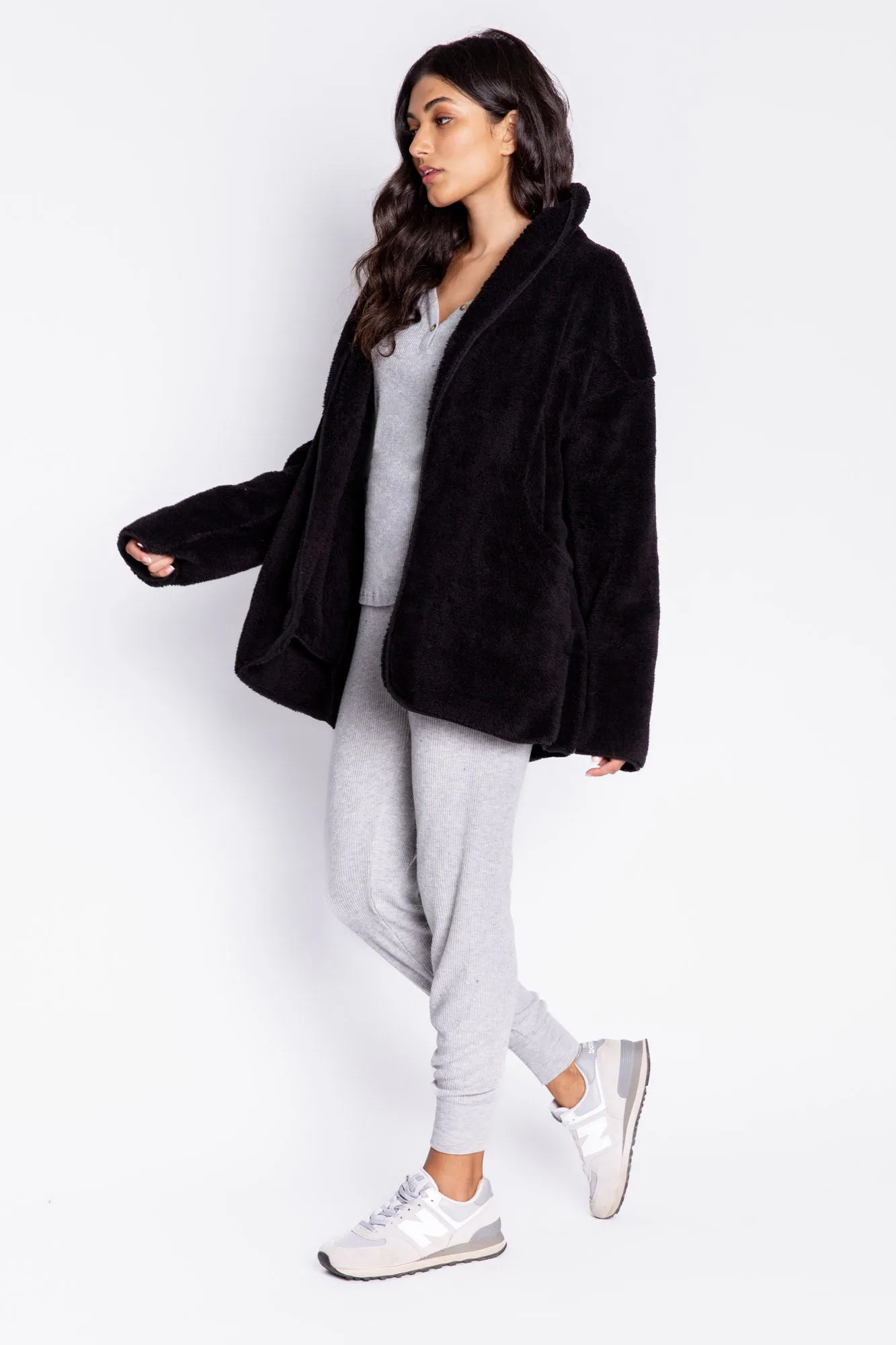 Cozy Plush Lounge Cardigan