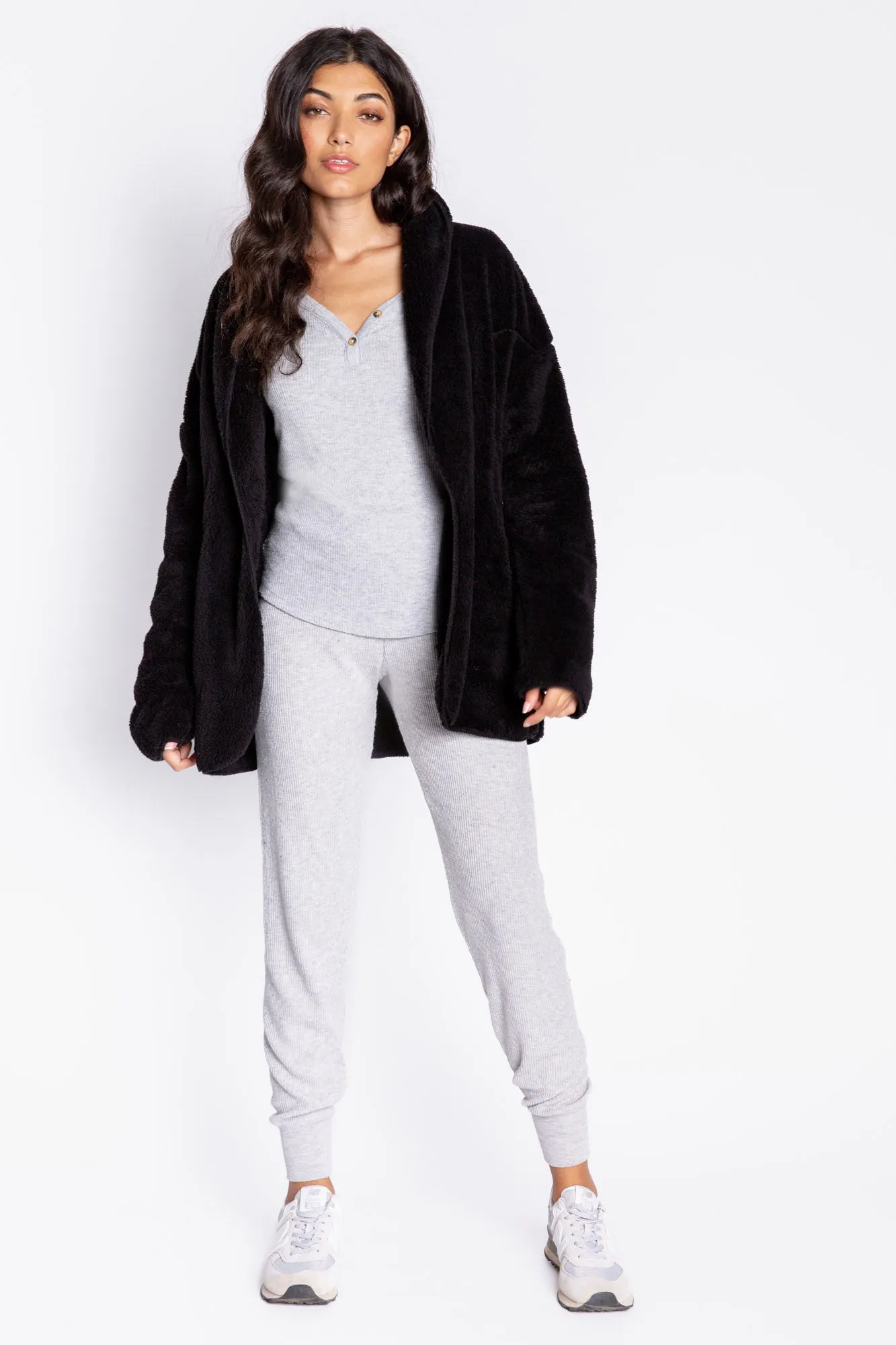 Cozy Plush Lounge Cardigan