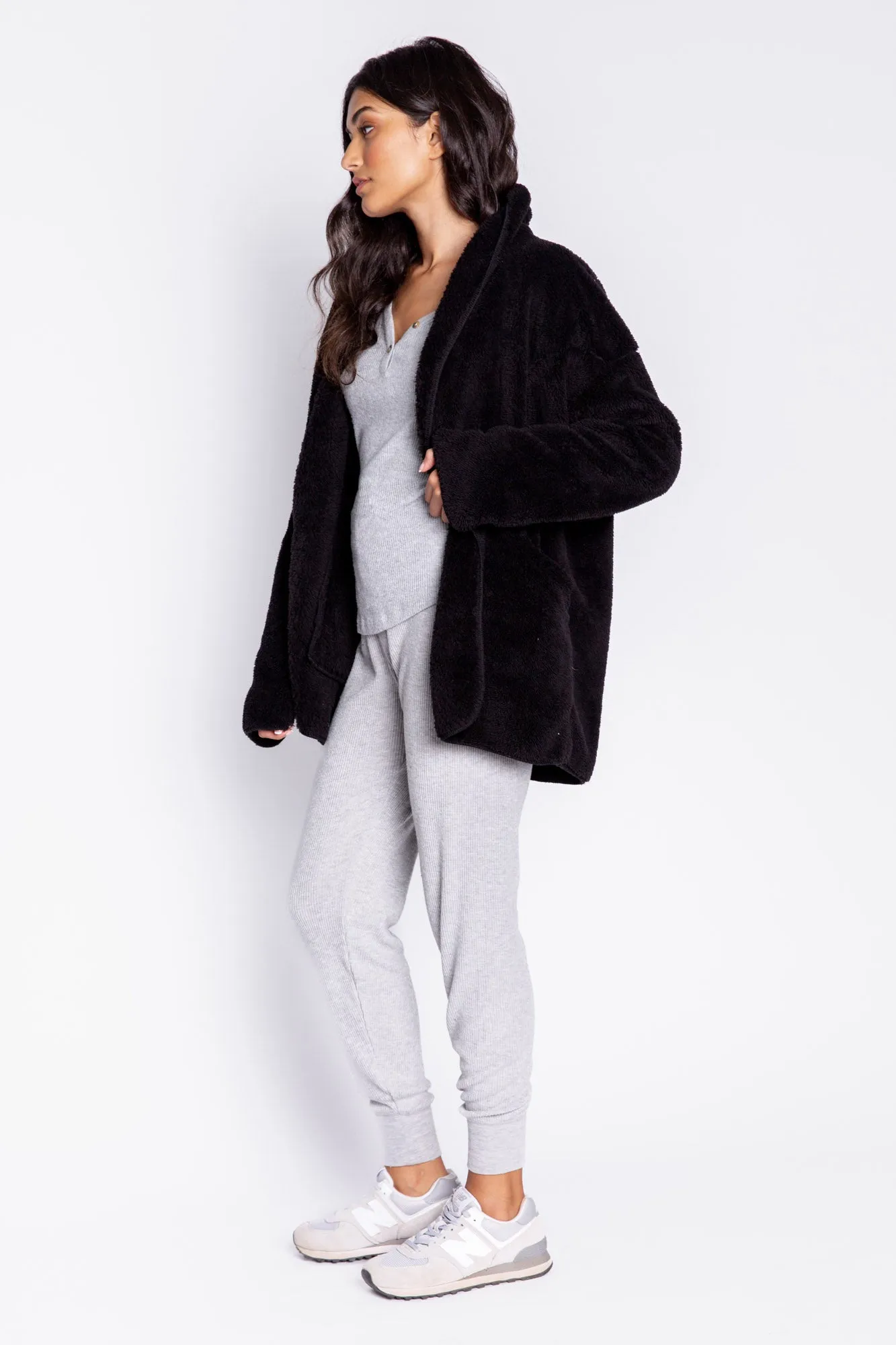 Cozy Plush Lounge Cardigan