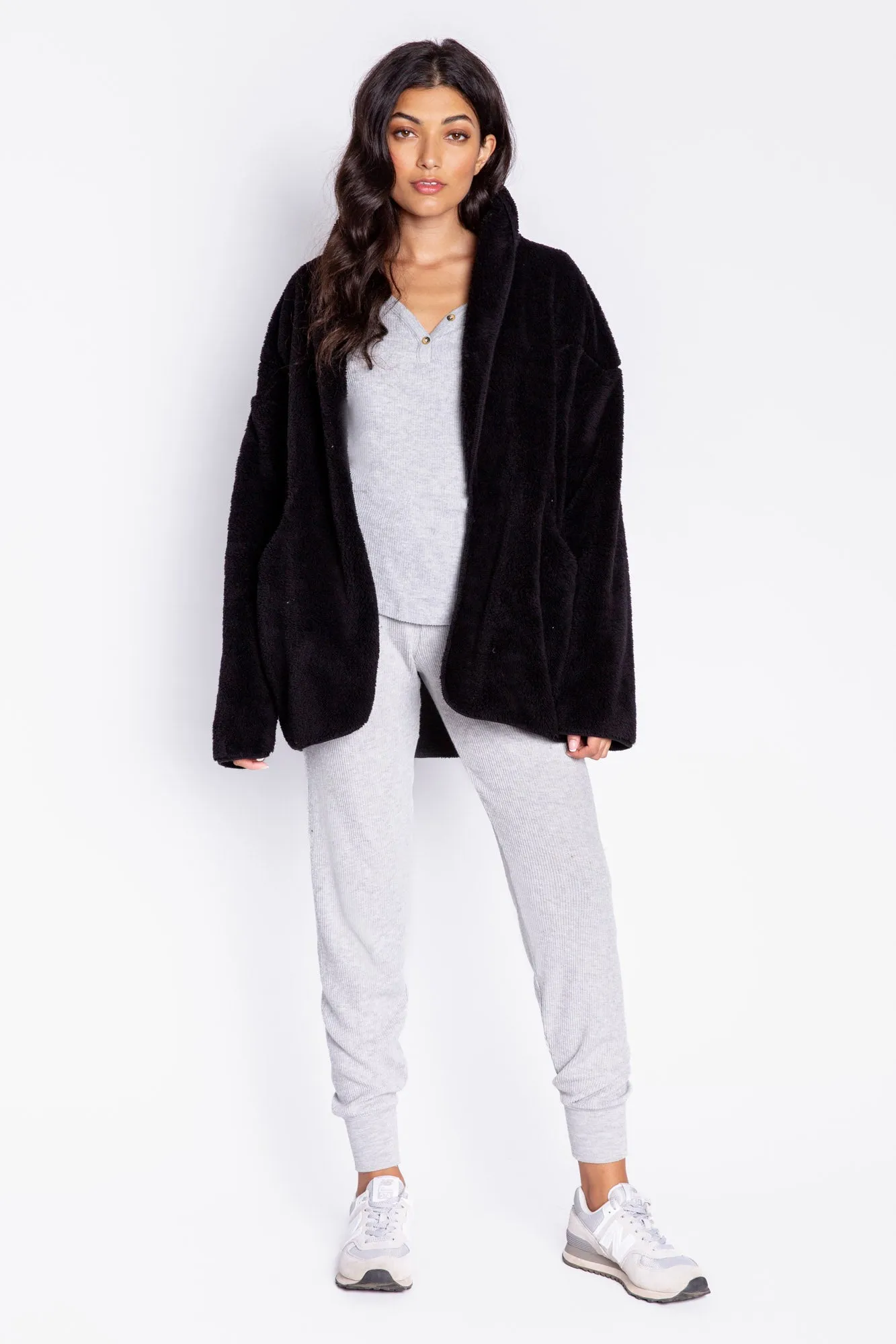 Cozy Plush Lounge Cardigan