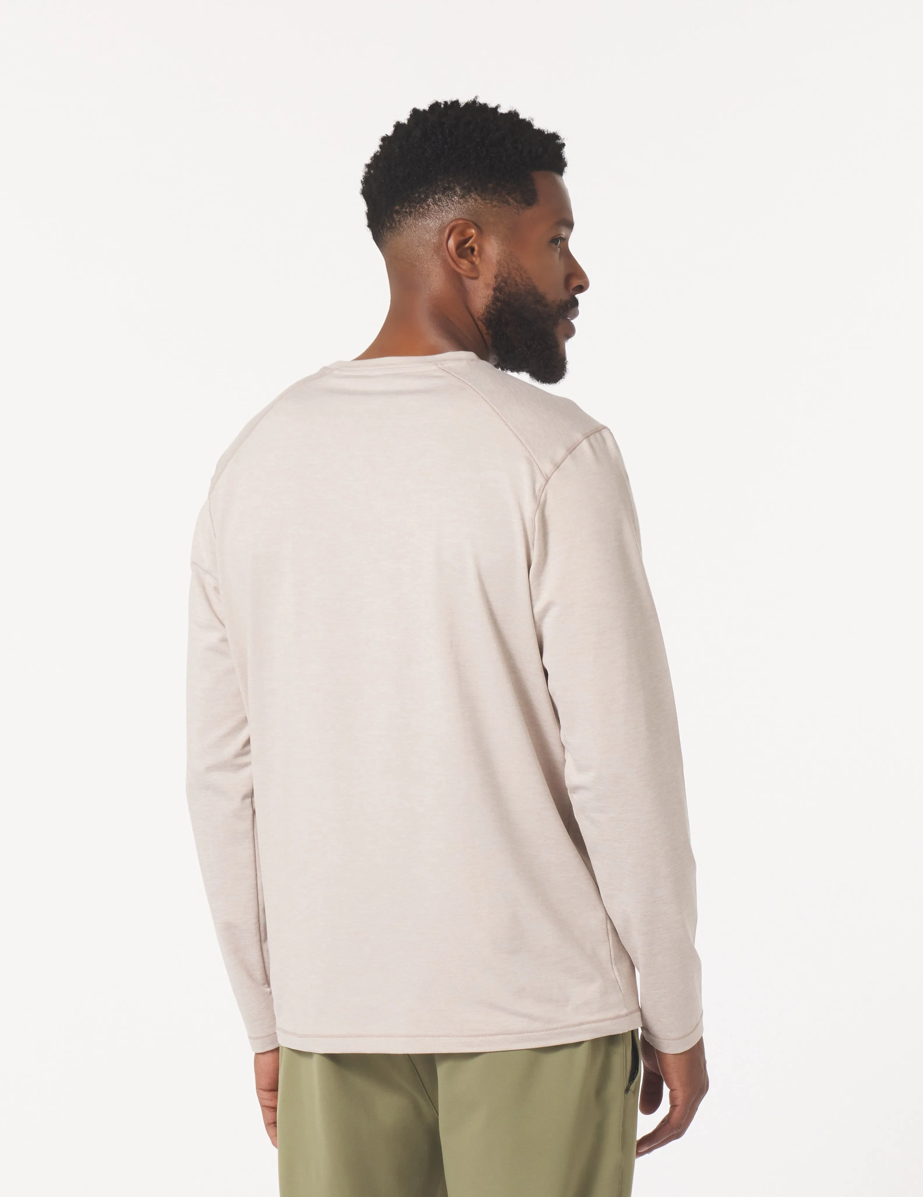 Dash Crew Neck: Oatmilk Marble