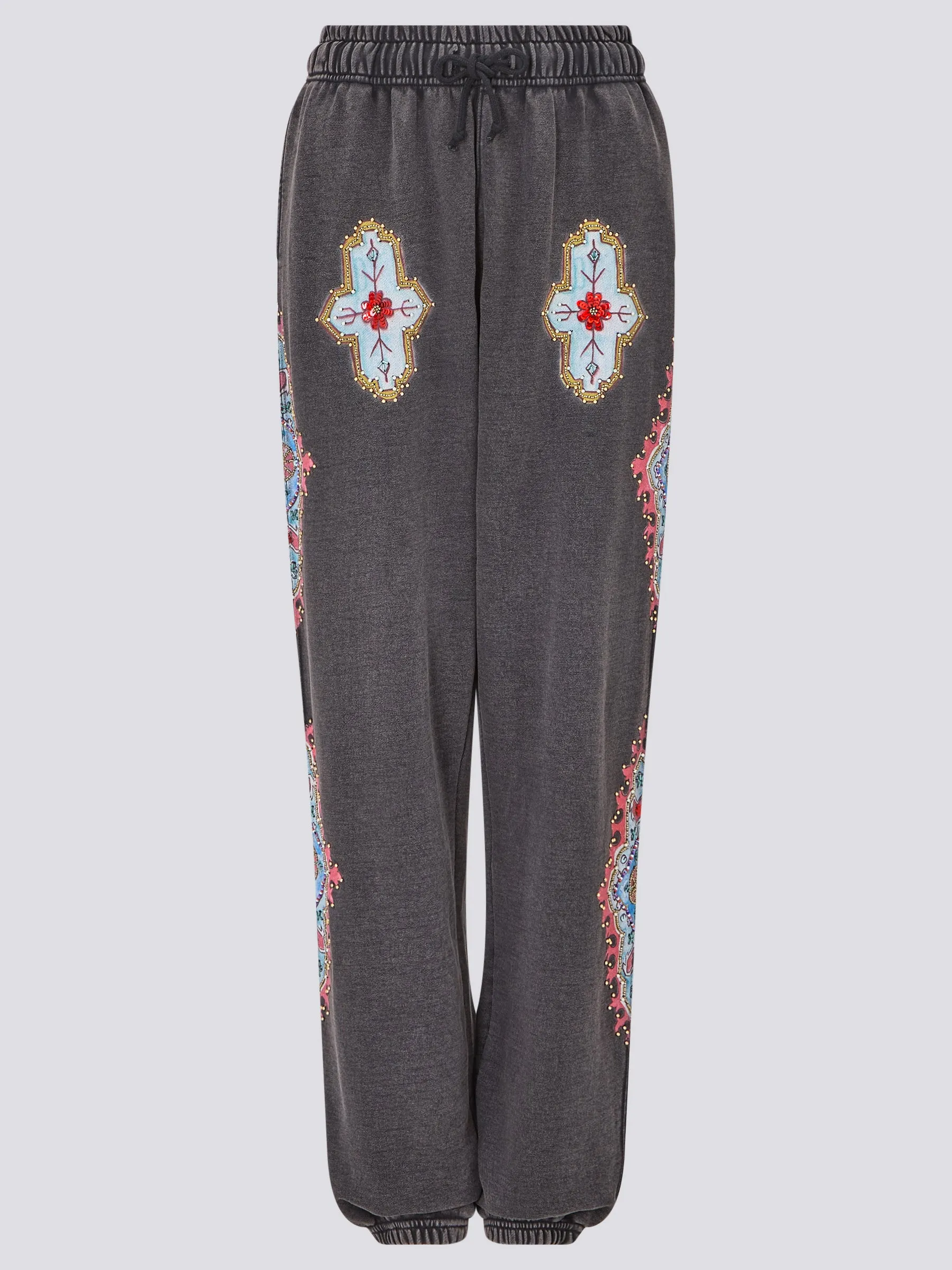 Dylan Printed Embellished Jogger Acid Wash