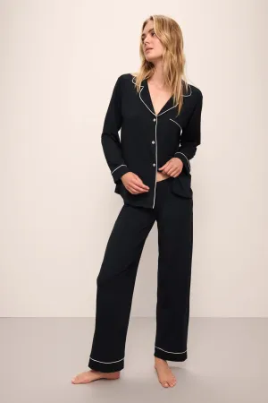 EBERJEY-GISELE LONG PJ SET-BLACK