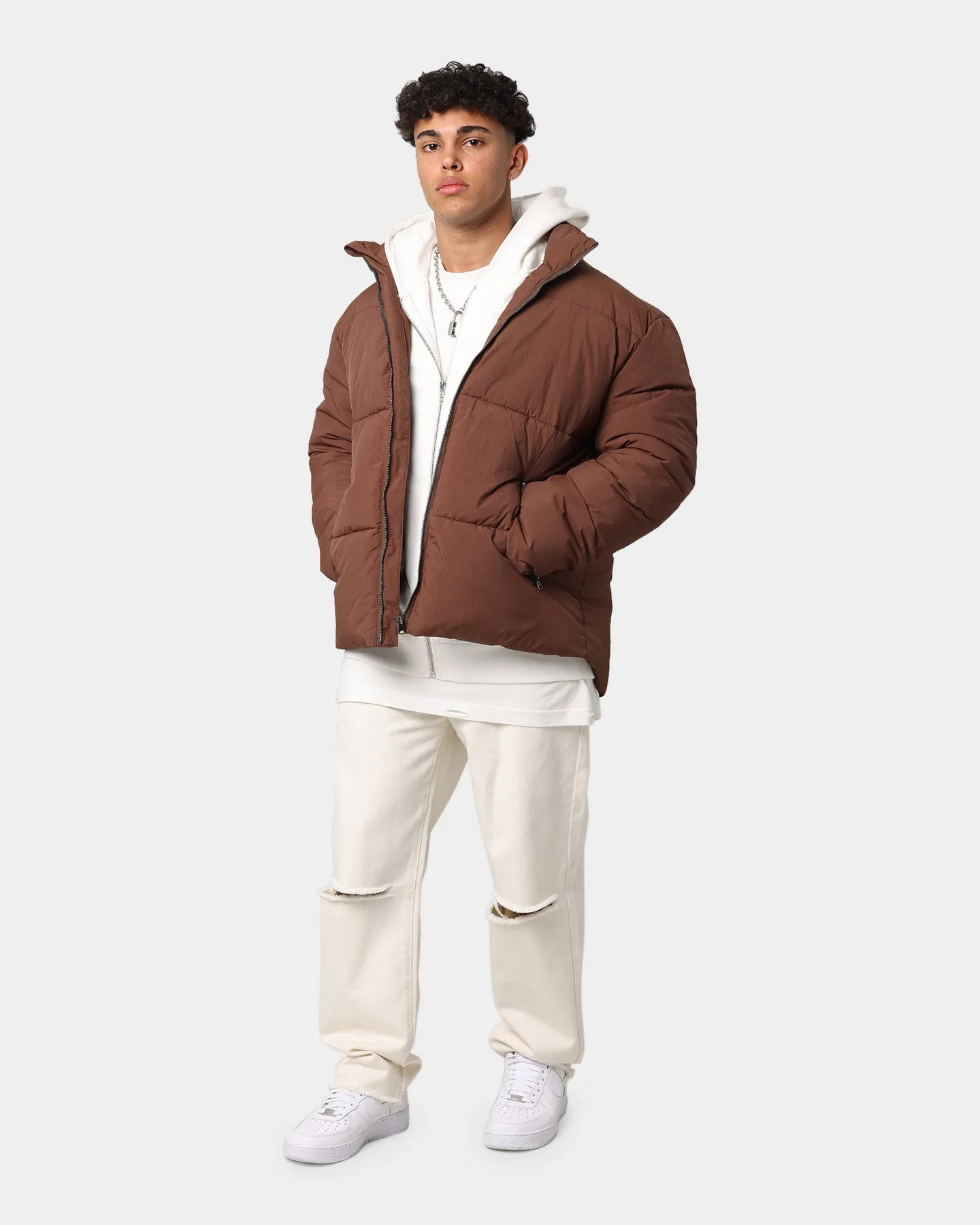 EN ES Caesar Puffer Jacket Brown