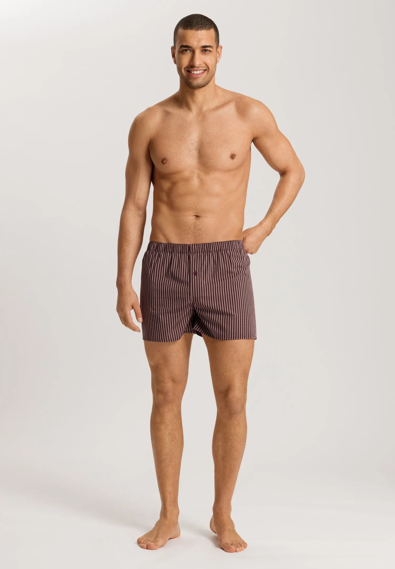 Fancy Woven Boxer | Dark Wine Stripe 74013-2863