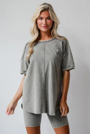 FINAL SALE - Comfy Mindset Oversized Tee - DU DEAL