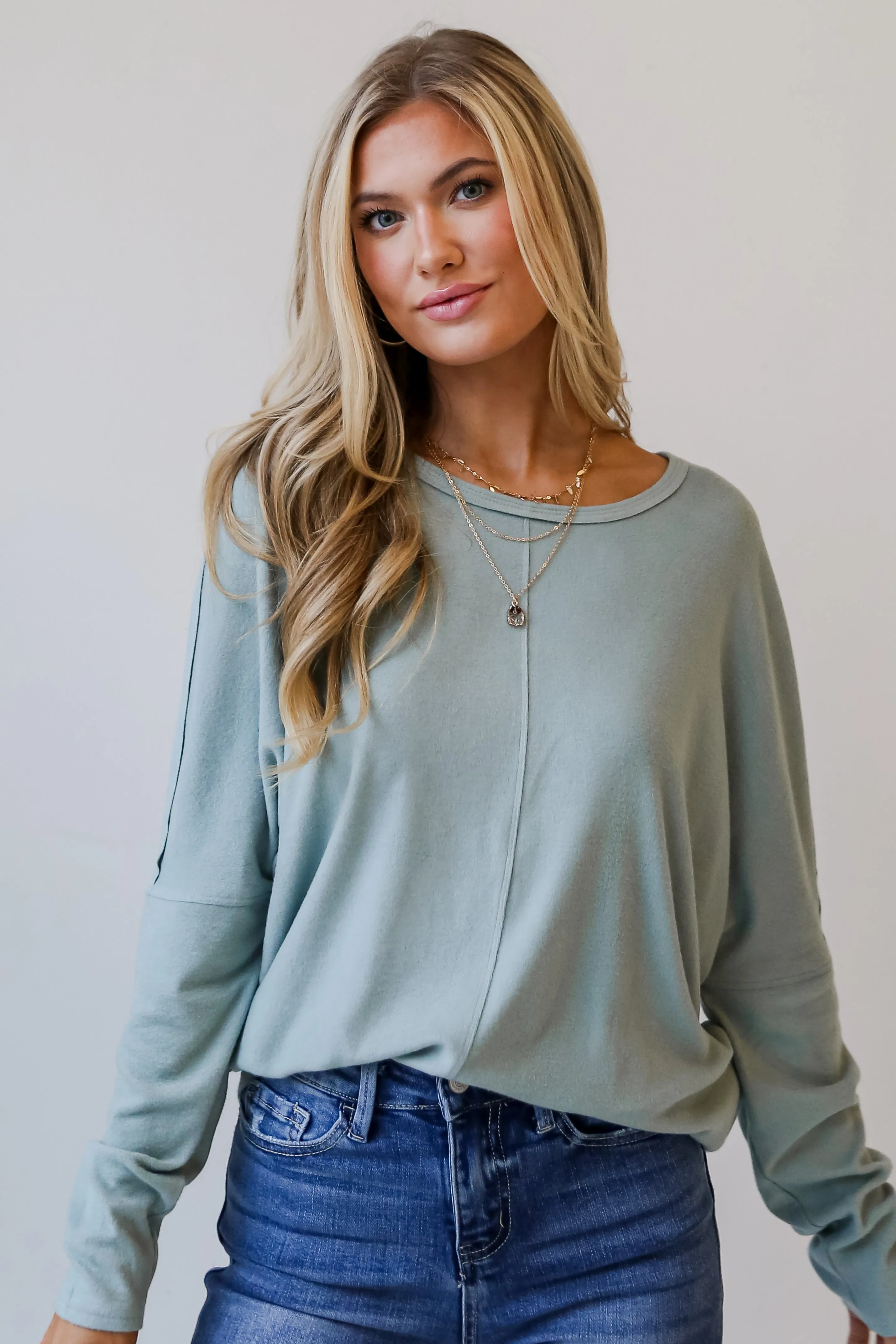 FINAL SALE - Lindsay Brushed Knit Top - DOORBUSTER