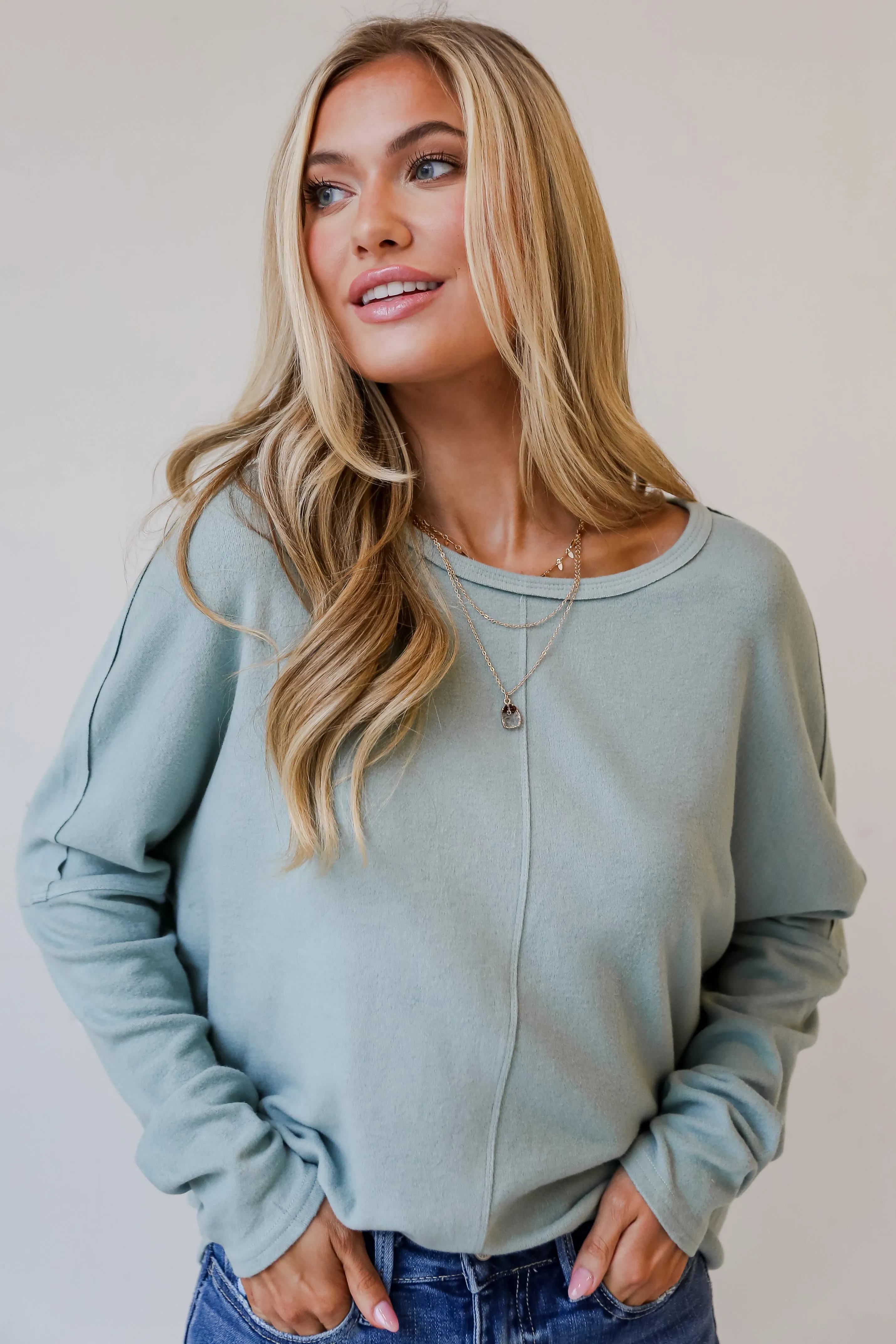 FINAL SALE - Lindsay Brushed Knit Top - DOORBUSTER