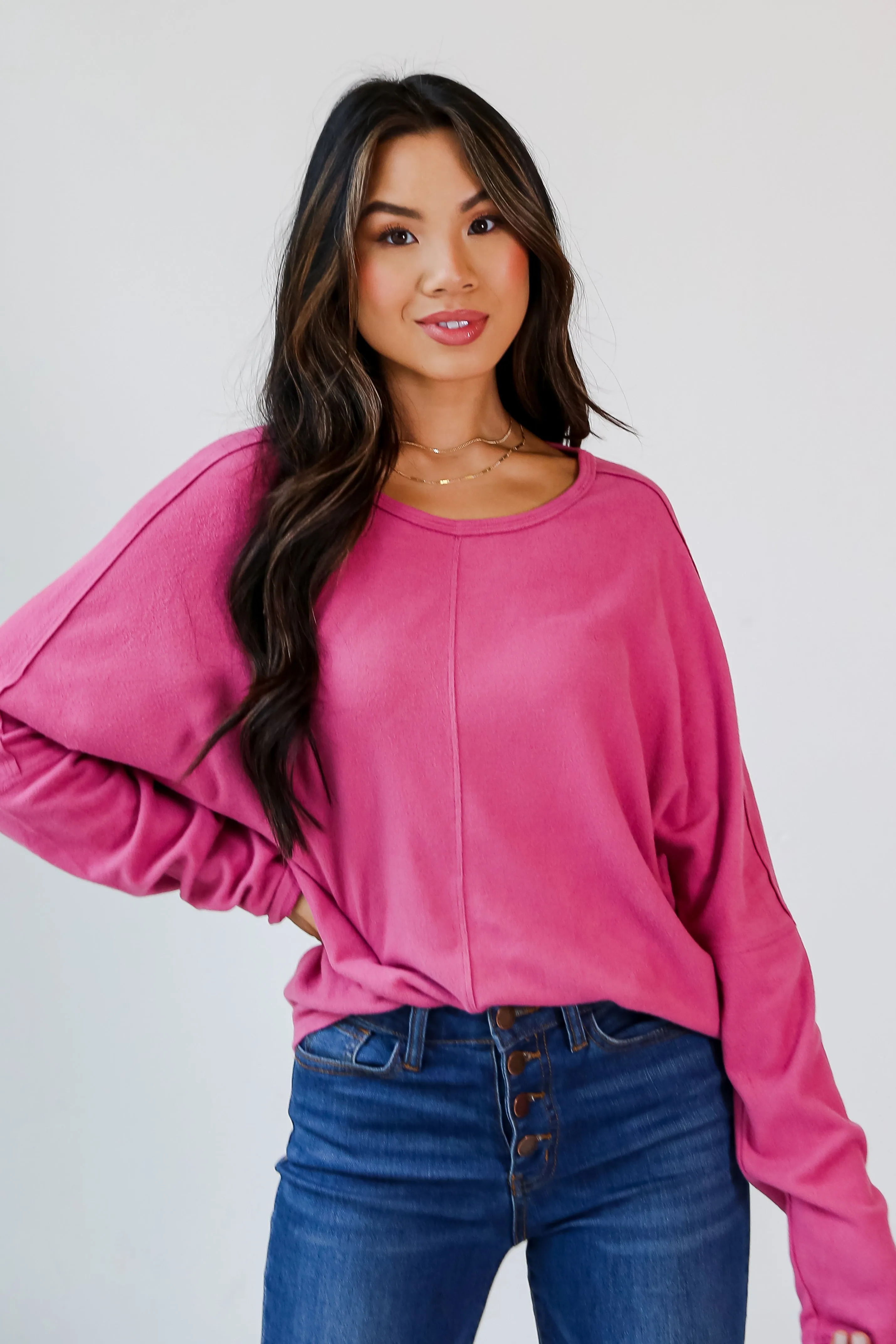 FINAL SALE - Lindsay Brushed Knit Top - DOORBUSTER