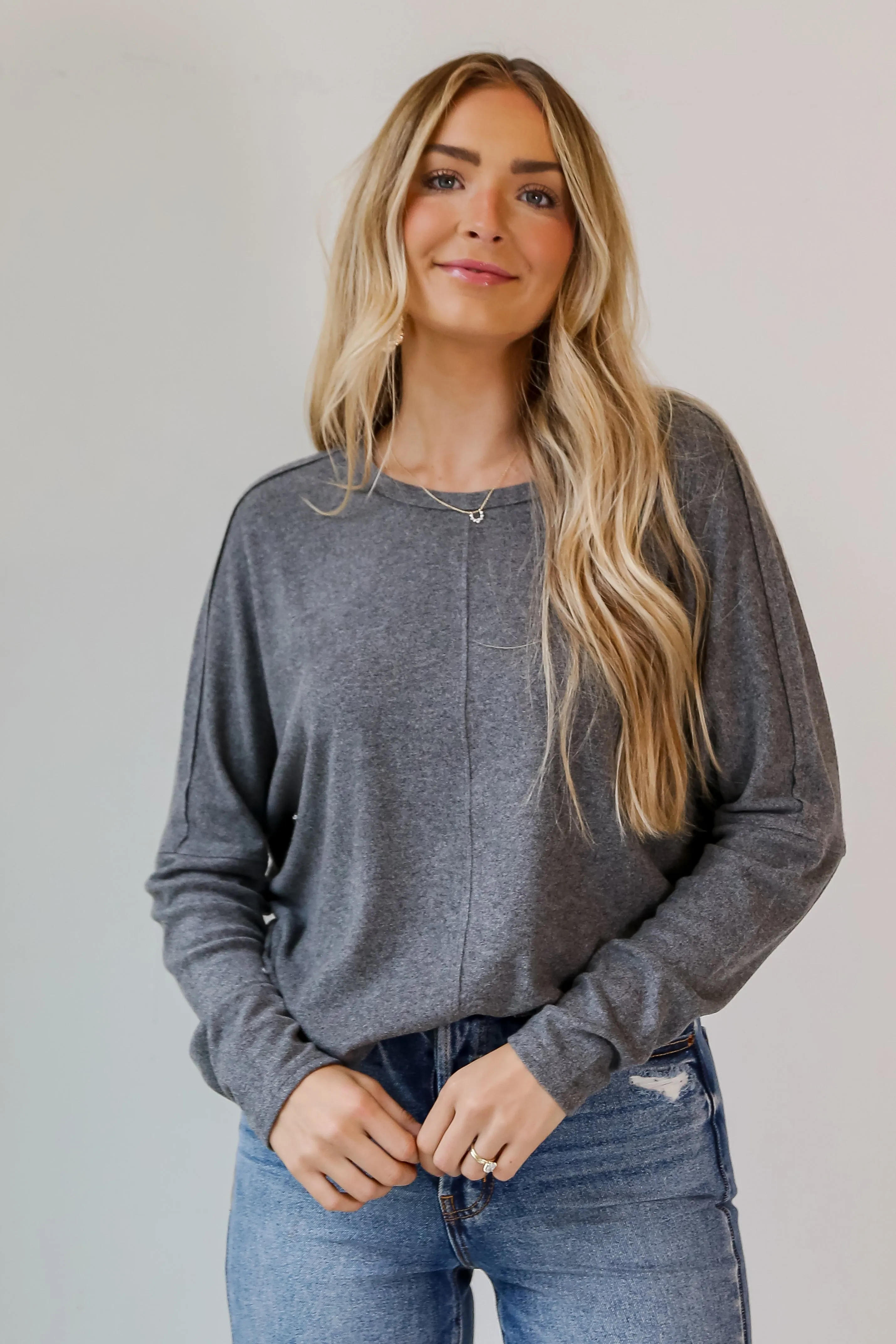 FINAL SALE - Lindsay Brushed Knit Top - DOORBUSTER