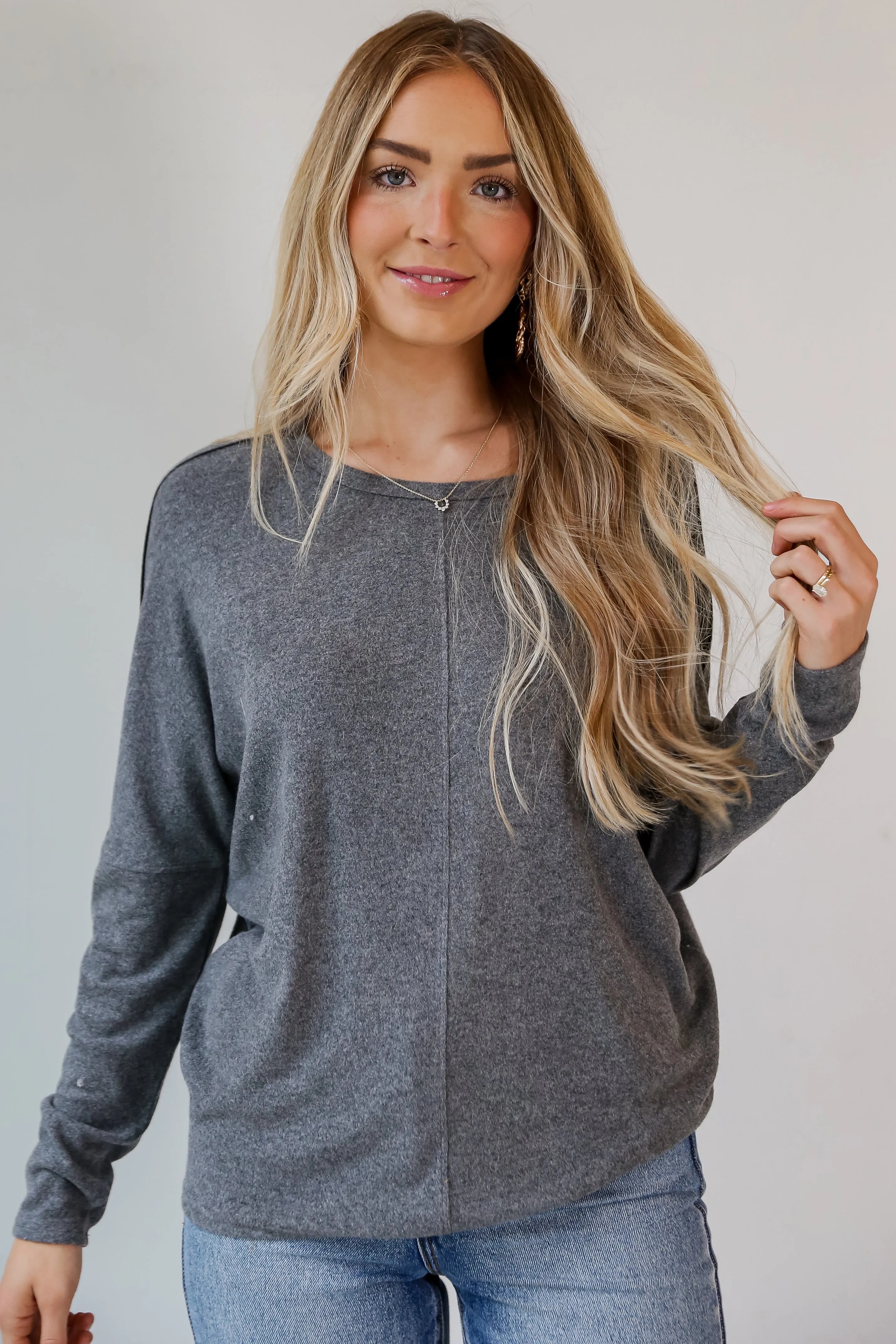 FINAL SALE - Lindsay Brushed Knit Top - DOORBUSTER