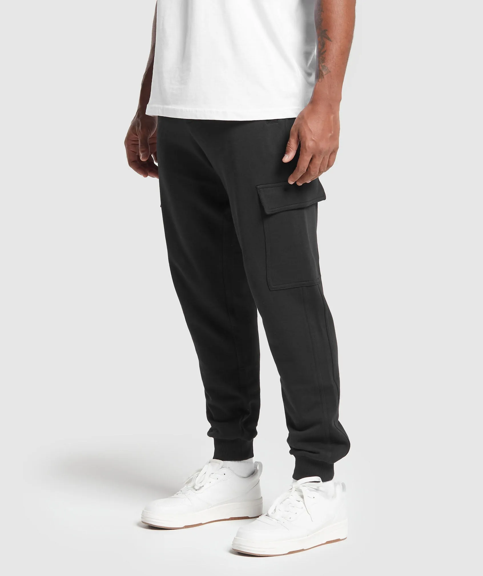 Gymshark Rest Day Essentials Cargo Joggers - Black