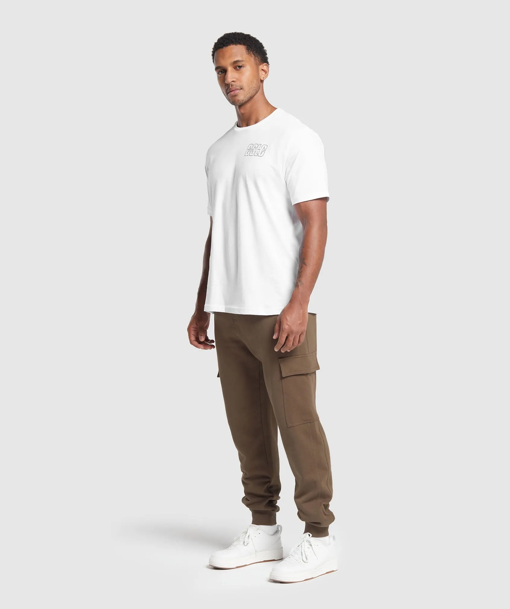 Gymshark Rest Day Essentials Cargo Joggers - Penny Brown