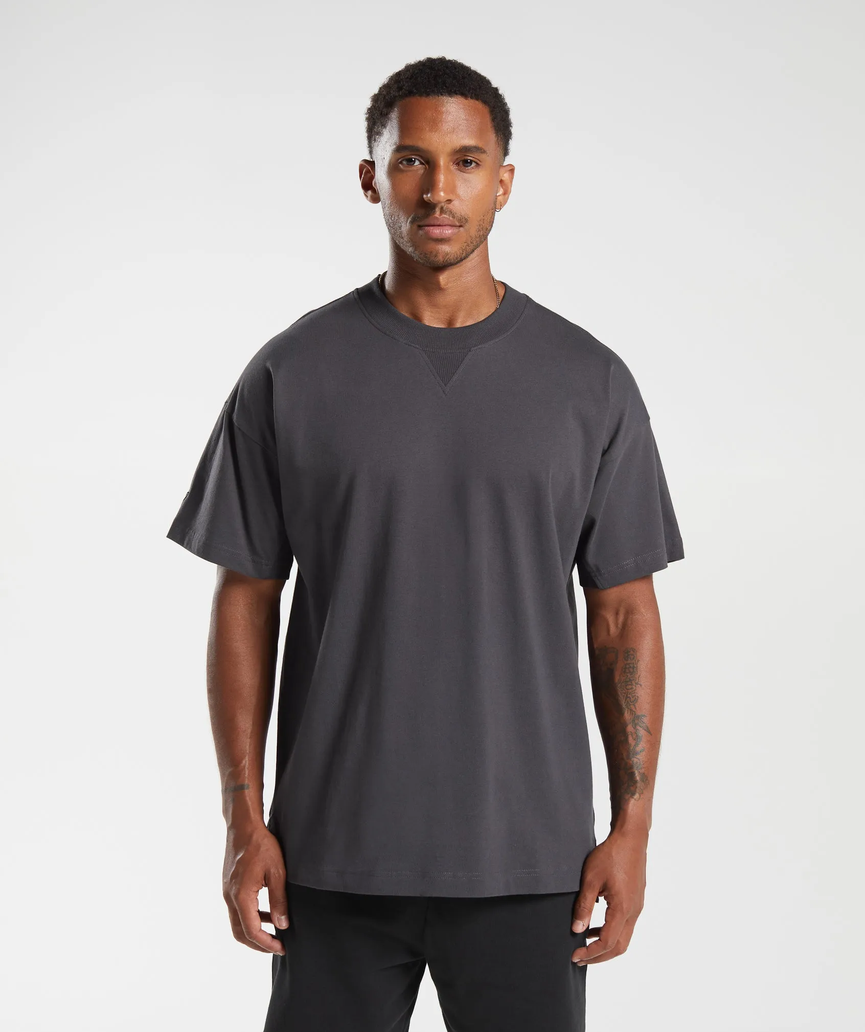 Gymshark Rest Day Essentials T-Shirt - Onyx Grey