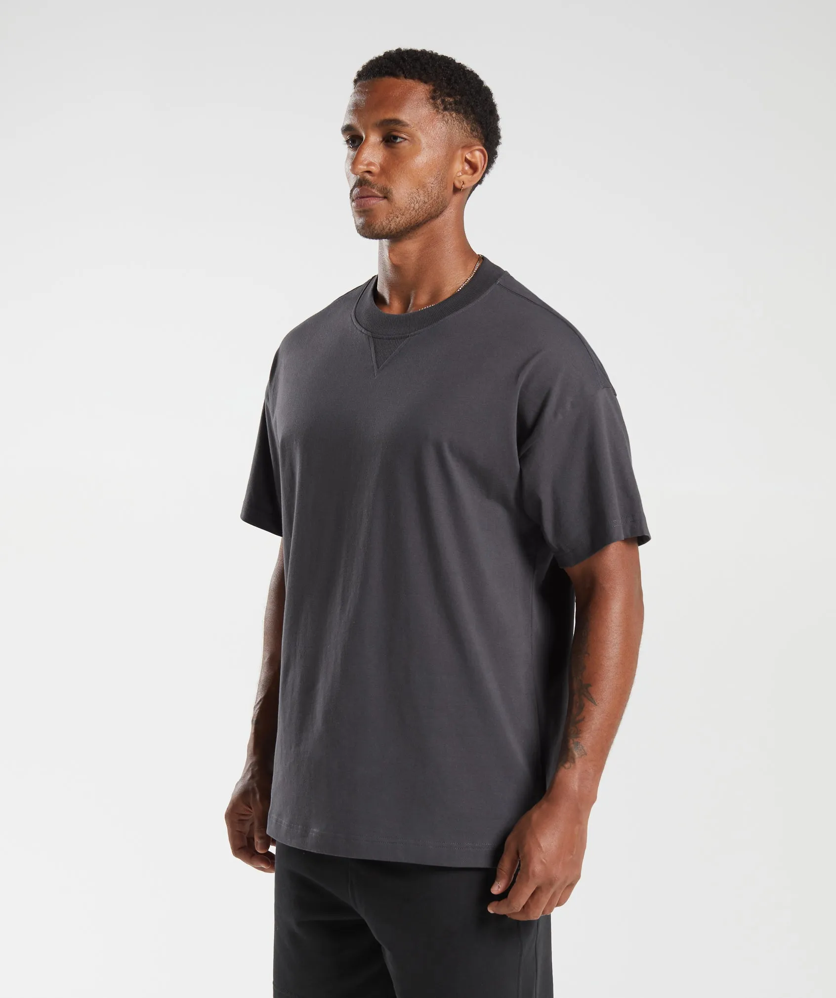 Gymshark Rest Day Essentials T-Shirt - Onyx Grey