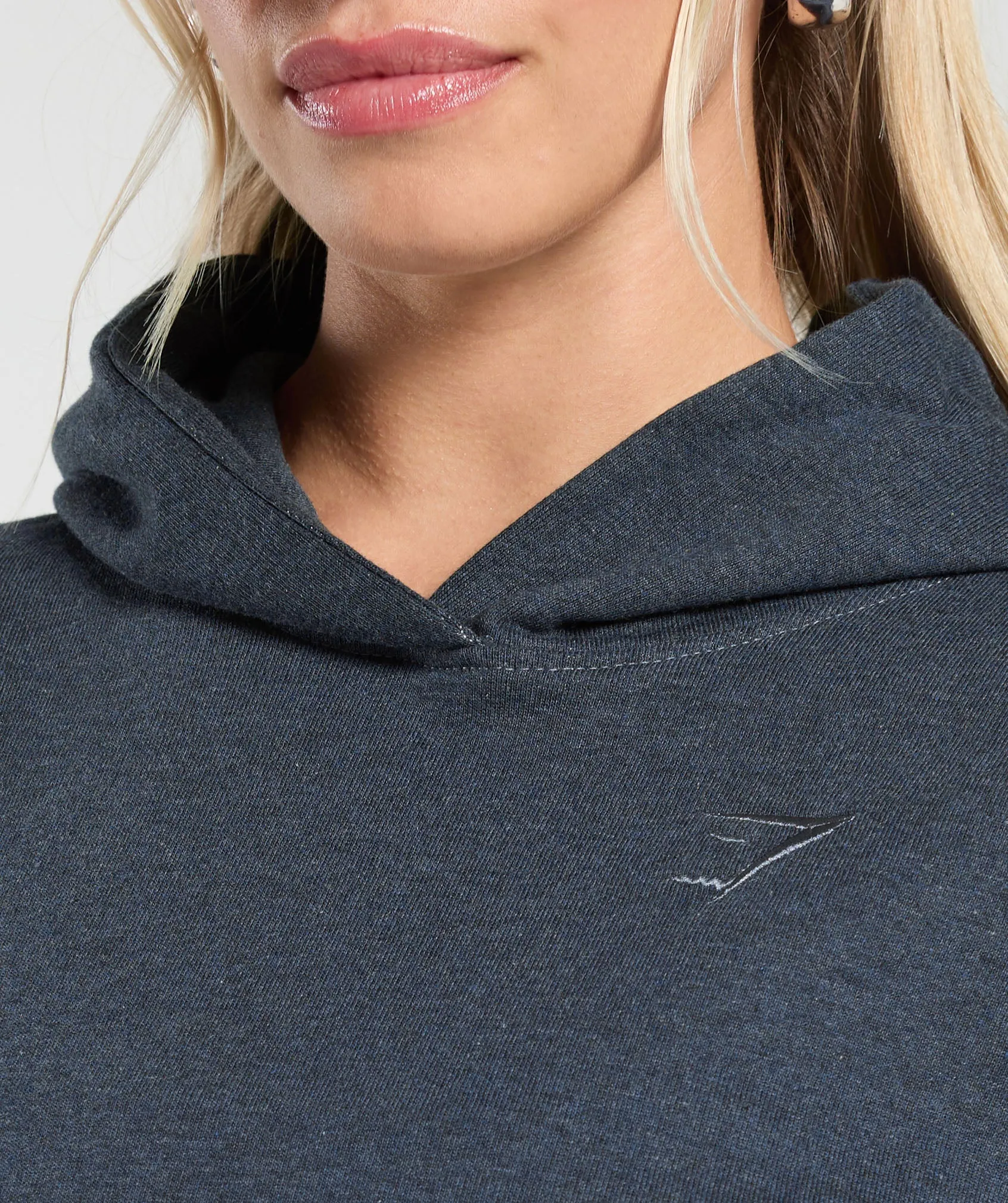 Gymshark Rest Day Sweats Hoodie - Indigo Blue Marl