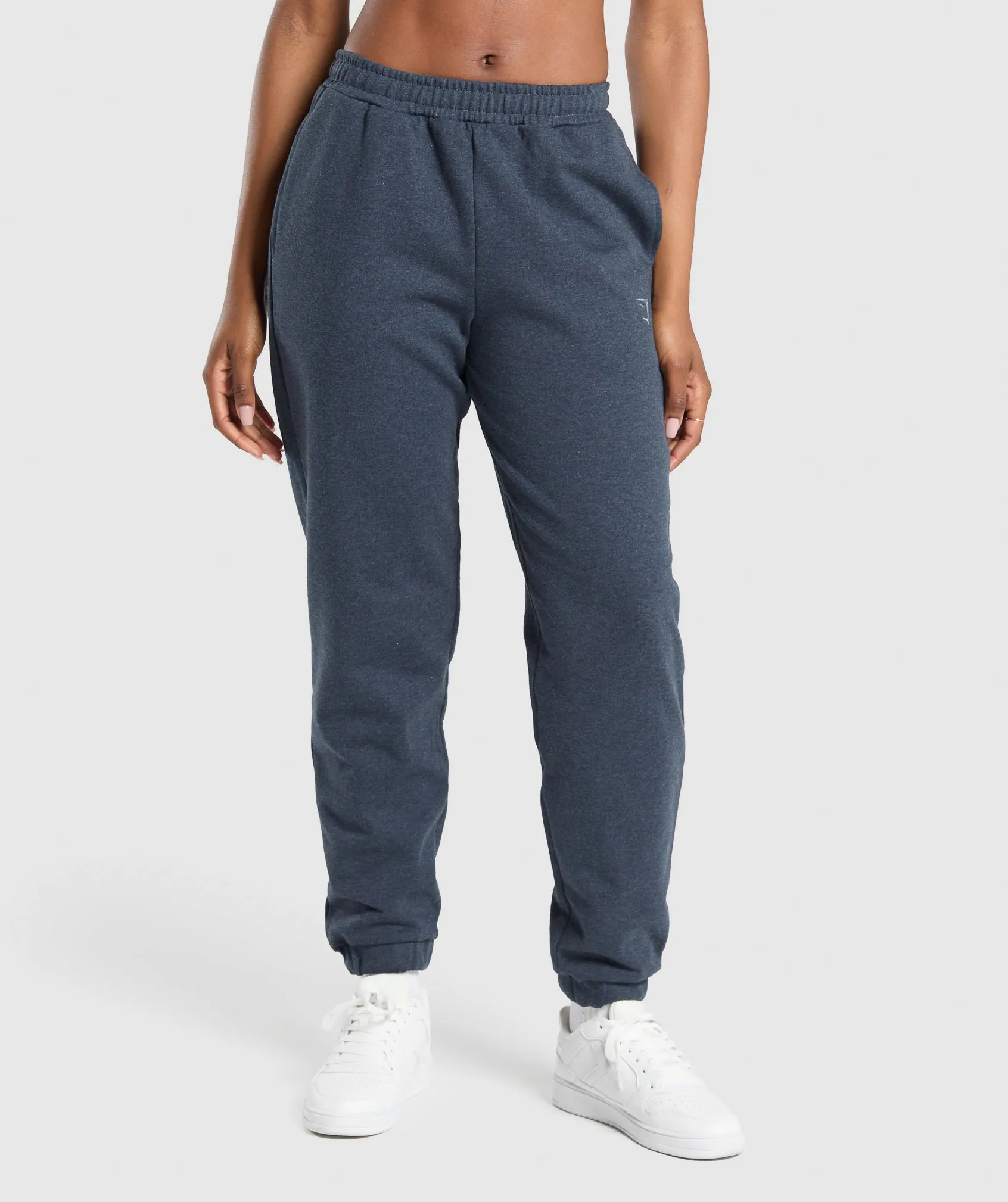 Gymshark Rest Day Sweats Joggers - Bros Indigo Blue Marl