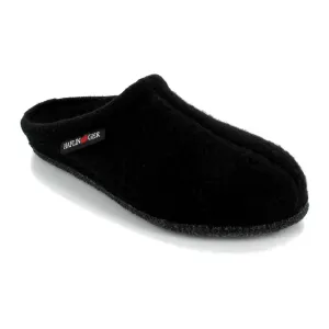 Haflinger Unisex AT (AT74) with Rubber Sole - Black