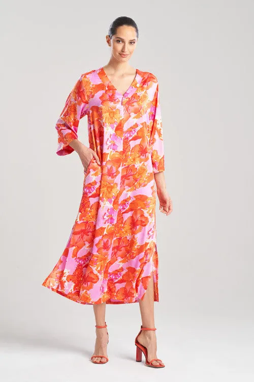 Hibiscus Zip Caftan