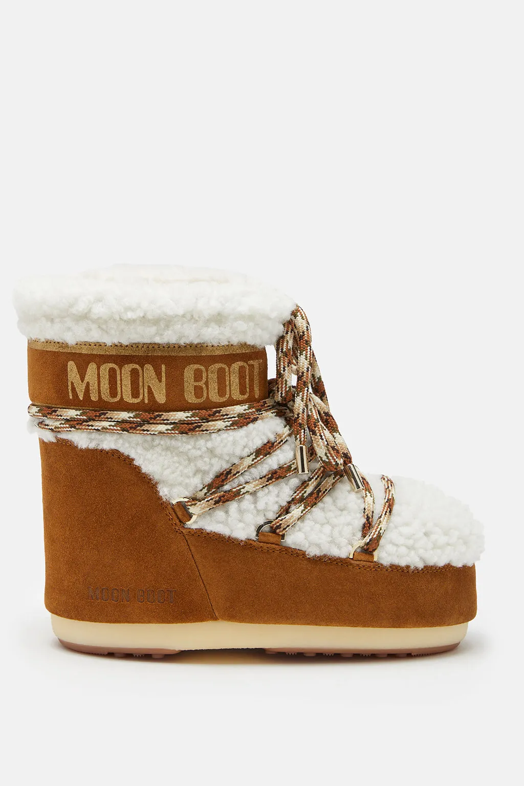 ICON LOW BROWN SHEARLING BOOTS