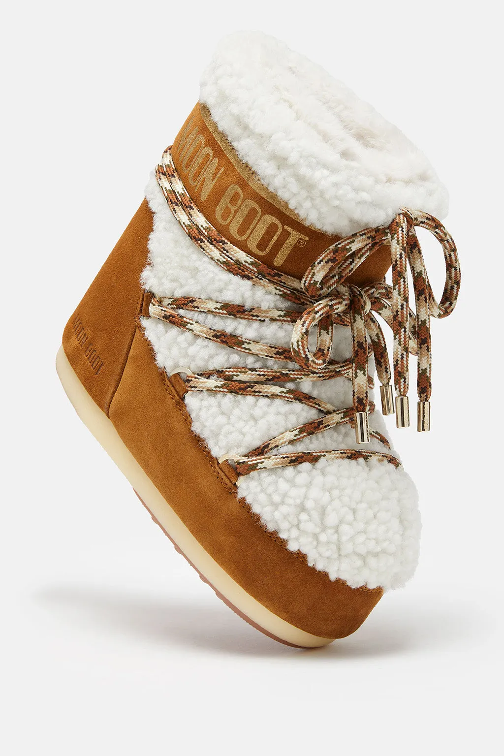 ICON LOW BROWN SHEARLING BOOTS