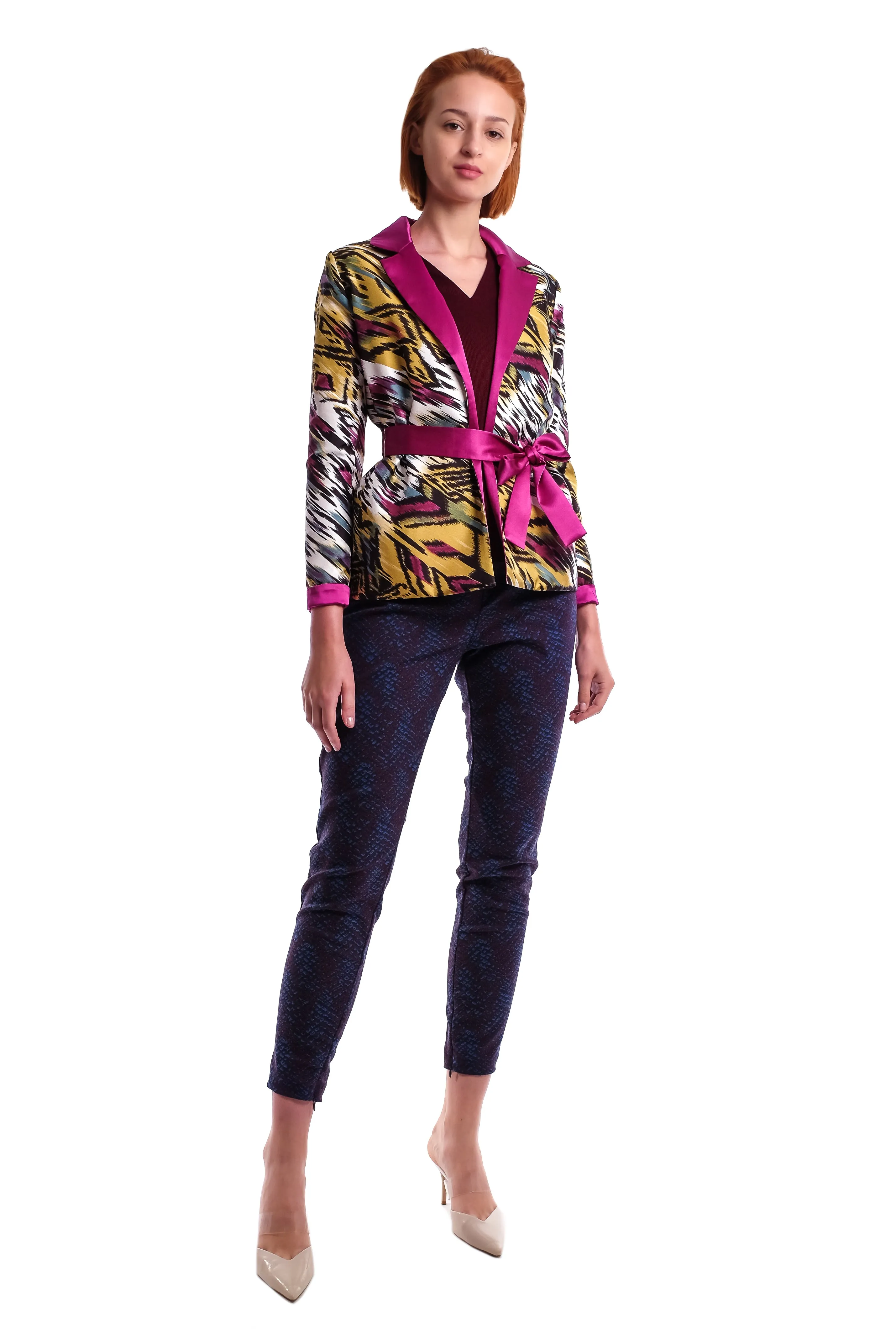 Jeanette 2-Way Silk Blazer