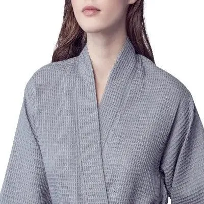 Lightweight Cotton Waffle Robe for Women