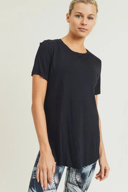 Lightweight Layering Tee - black