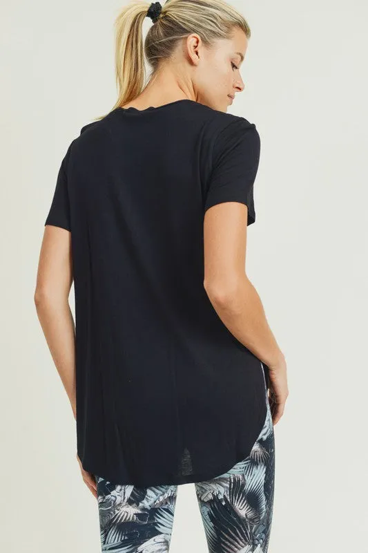 Lightweight Layering Tee - black