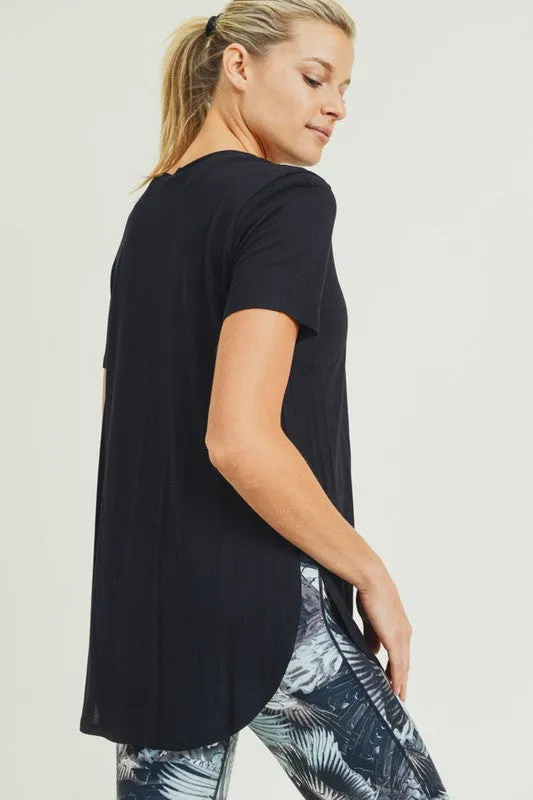 Lightweight Layering Tee - black