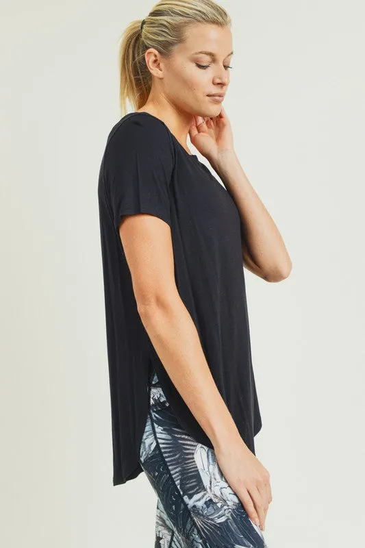 Lightweight Layering Tee - black