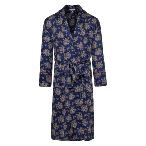 Lightweight Men's Dressing Gown - Gatsby Paisley Blue