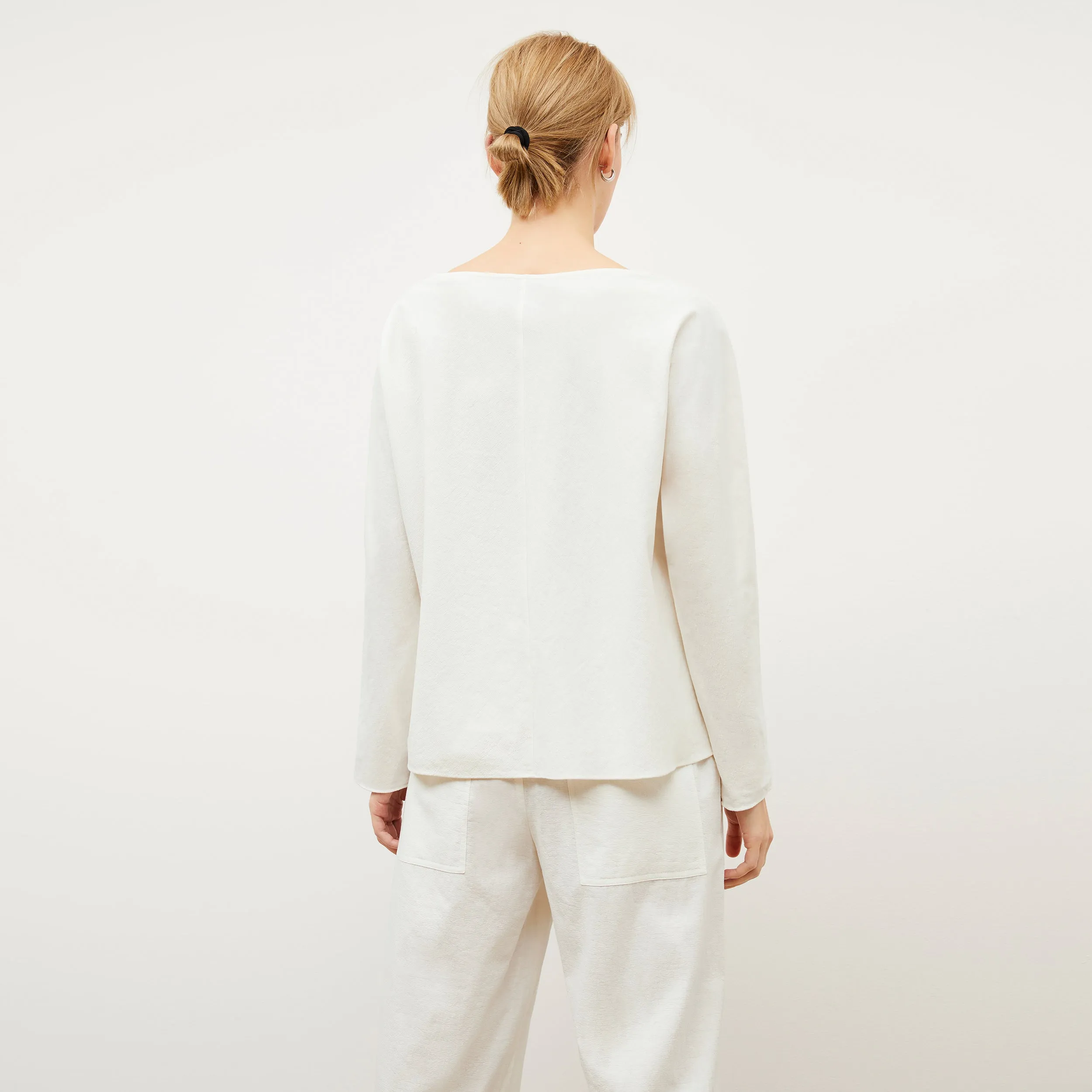 Madelyn Pant - Double-Faced Linen :: Ivory