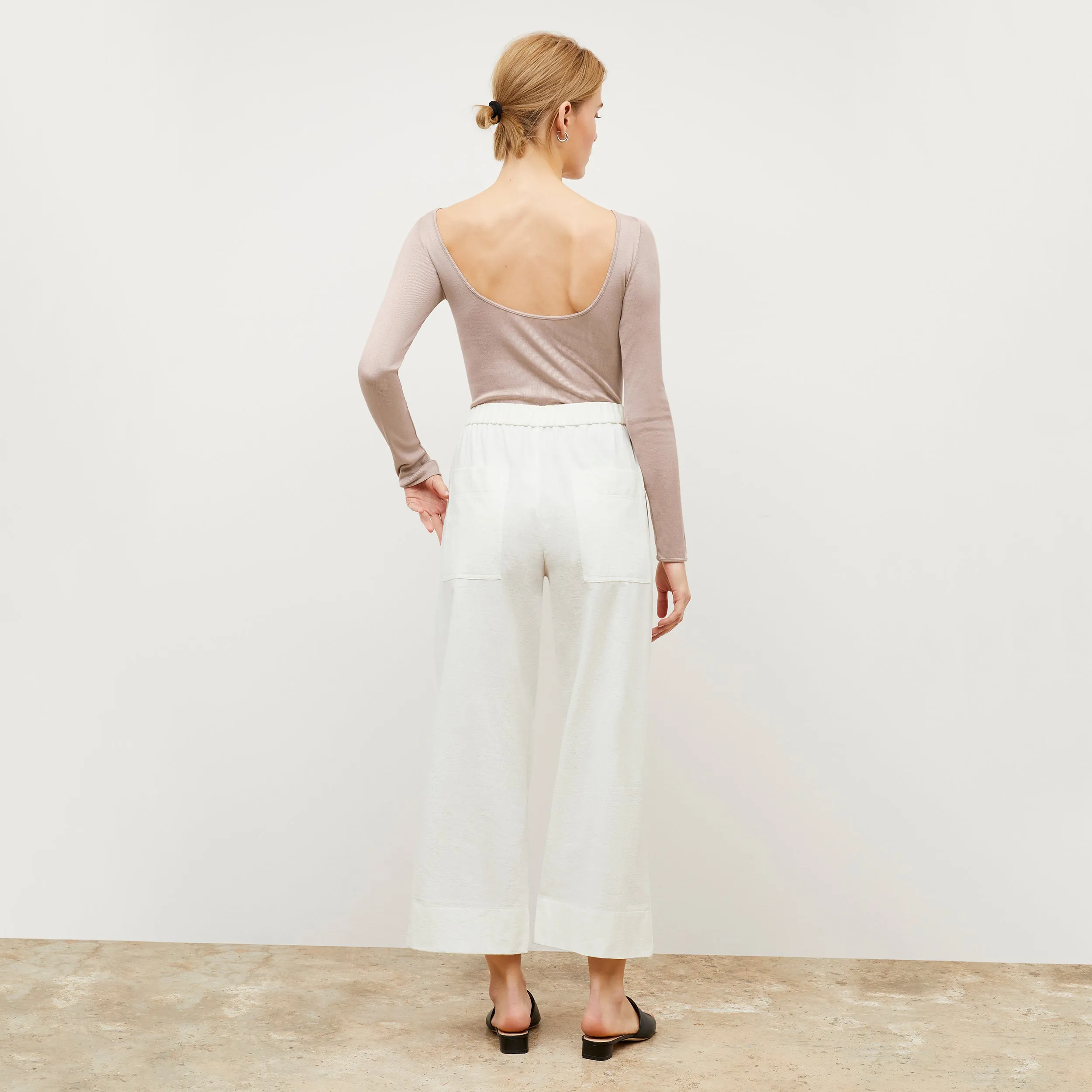 Madelyn Pant - Double-Faced Linen :: Ivory