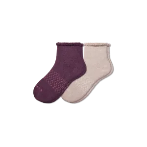 Men's Merino Wool Blend Roll-Top House Sock 2-Pack