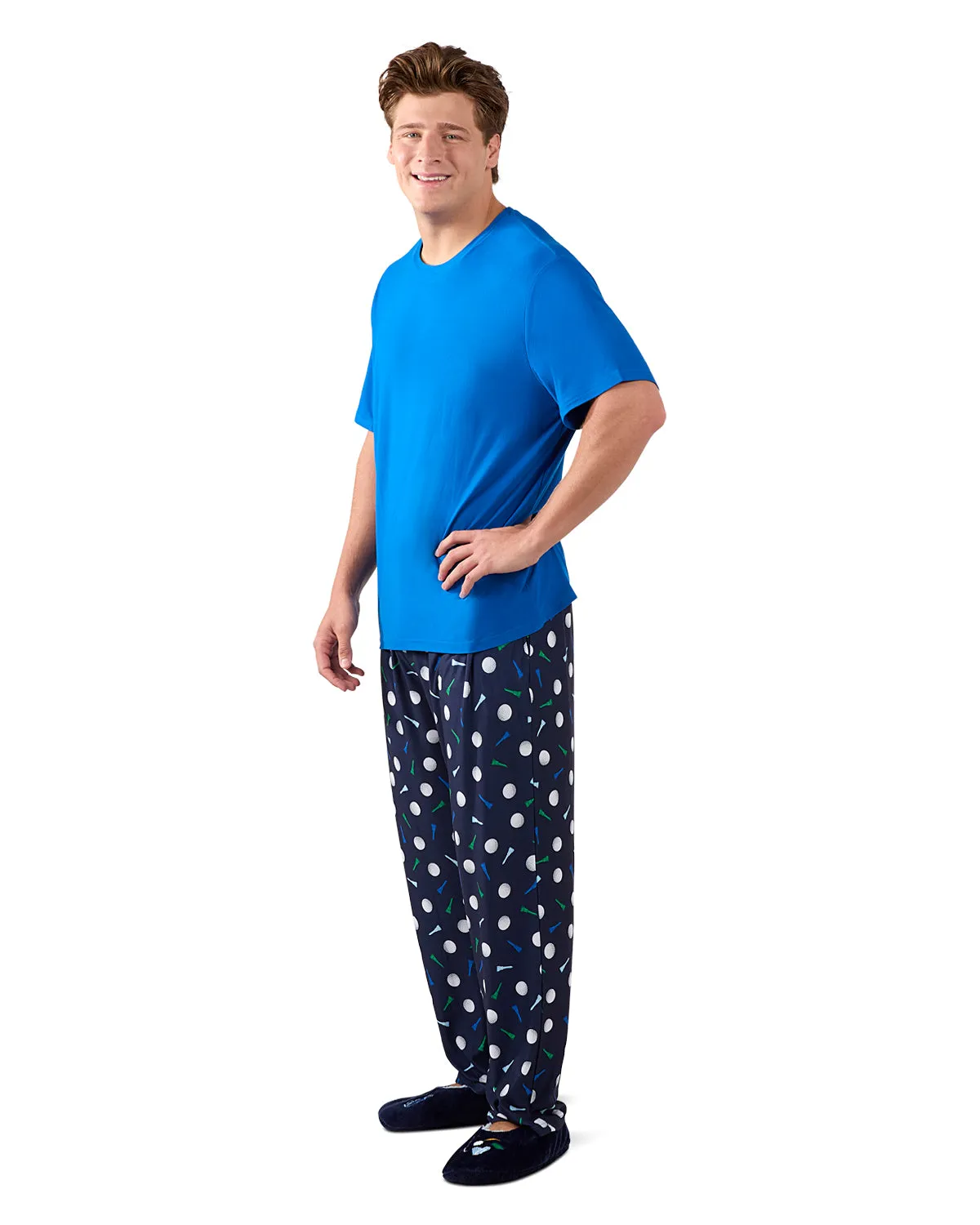 Men's Tee Time 2 Piece PJ Set In A Bag