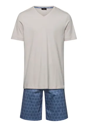 Night And Day Cotton Pajama Set | Blue Mosaic 75107-2885