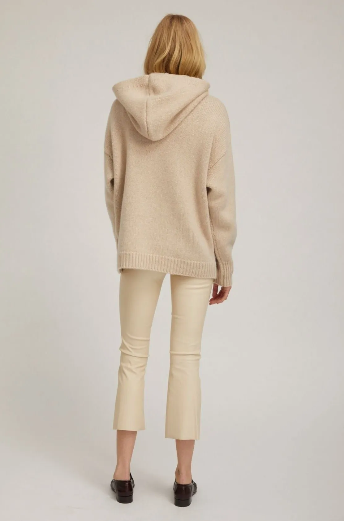 Oat Heavy Cashmere Oversized Hoodie